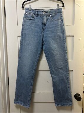 Madewell Straight Leg Jeans in Light Blue Wash
